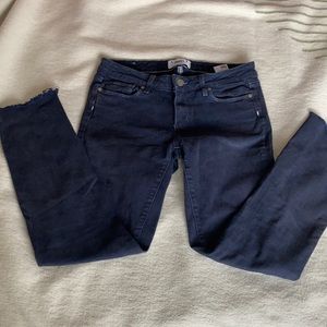 Paige Skyline Ankle Peg Black Jean Sz 28